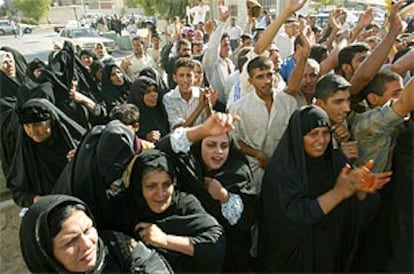 Medio centenar de personas se manifestaron ayer en Bagdad