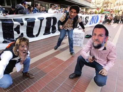 Alegor&iacute;a del fusilamiento de los valores sociales.