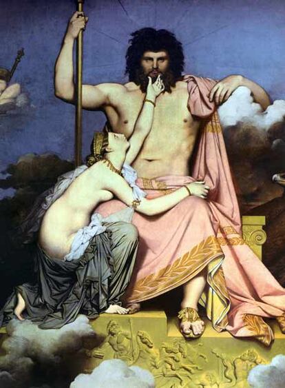 &#39;Júpiter y Tetis&#39;, de Ingres, tomado del libro de García Gual.