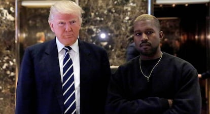 Donald Trump y Kanye West, el 13 de diciembre, día que se reunieron en Manhattan.