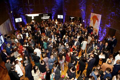 Cóctel tras la ceremonia de entrega de premios en Caixa Forum.