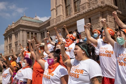 Protesta de mujeres el pasado 1 de septiembre en Austin, Texas, por la prohibición de abortar.