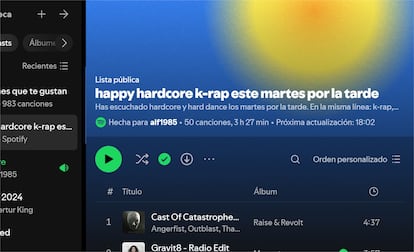 Daylist de Spotify