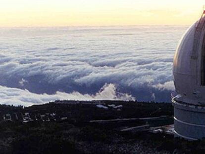 El telescopio William Herschel en el Observatorio del Roque de los Muchachos (La Palma).