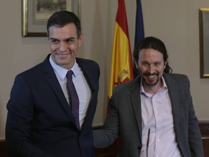 Pedro Sánchez y Pablo Iglesias