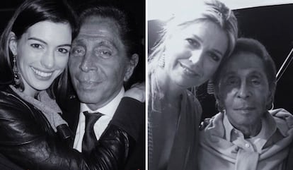 Valentino, junto a Anne Hathaway y Máxima de Holanda.