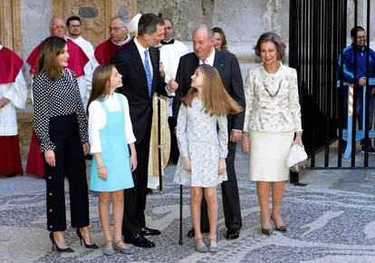 La família reial, en una imatge d'arxiu.