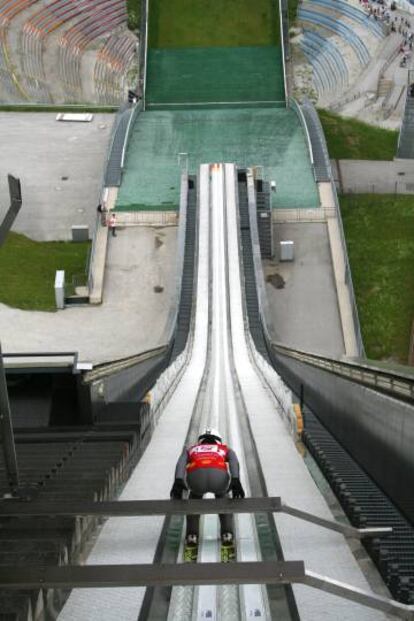 Trampolín de saltos olímpico en el Bergisel.