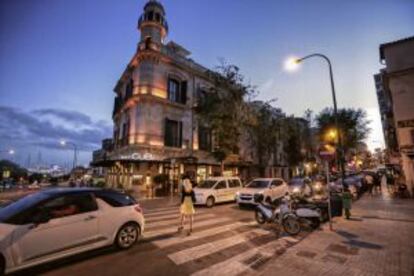 Edifici del bar Cuba, antic hostal i un clàssic de la nit mallorquina.