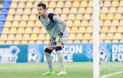 Gudiño durante un juego del Oporto