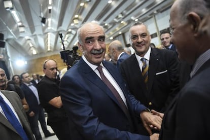 Vanguelis Meimarakis, el sábado en Salónica.