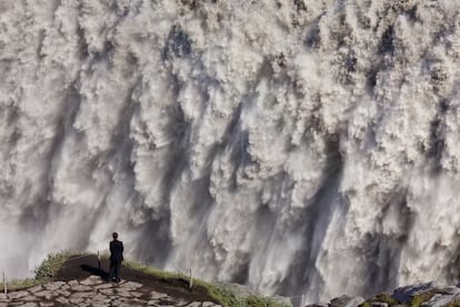 La cascada de Dettifoss, al noreste de Islandia.
