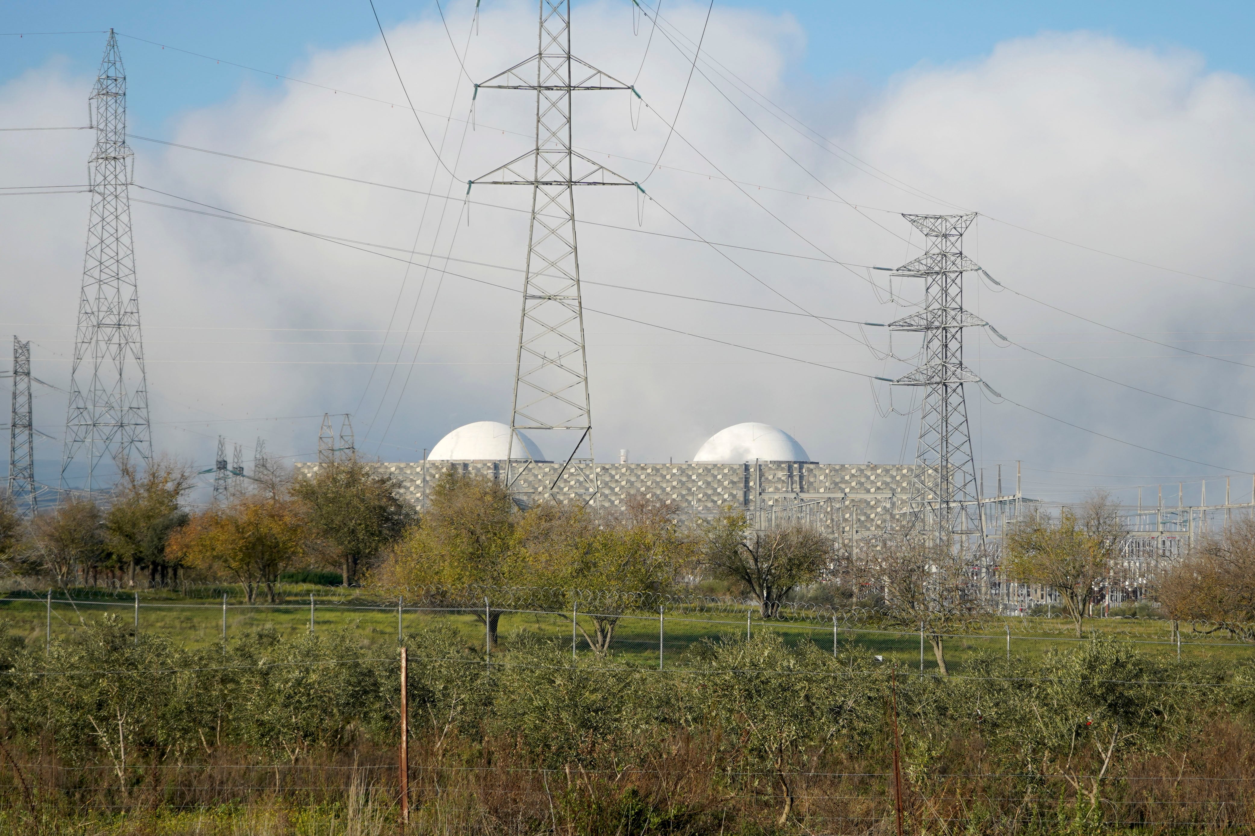 Vista de la central nuclear de Almaraz.