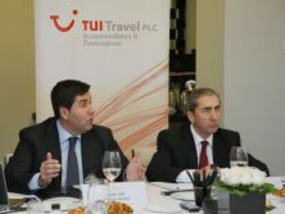 Joan Vilà, director general de TUI Travel A&D, y Andrés García-Tenorio, director financiero.