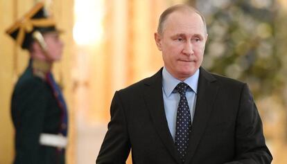 El president rus, Vladímir Putin, dimarts passat al Kremlin.