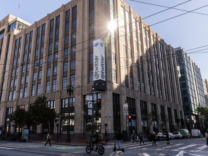 La sede de Twitter en San Francisco, este viernes.