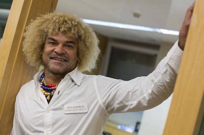 El exfutbolista Carlos Valderrama.