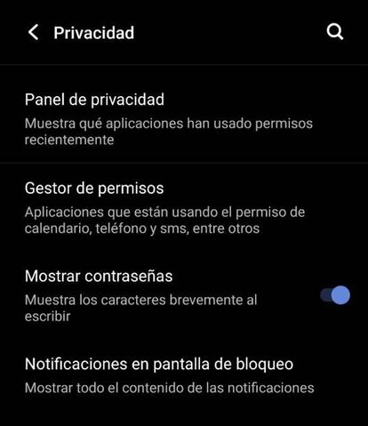 Gestión permisos Android