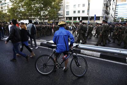 El desfile militar del 12 de octubre en 2018.