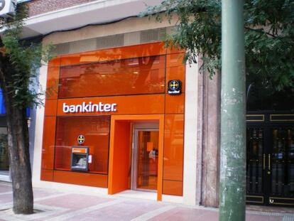 Una sucursal de Bankinter en Madrid. 