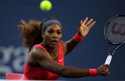 Serena, durante el partido ante Li Na.