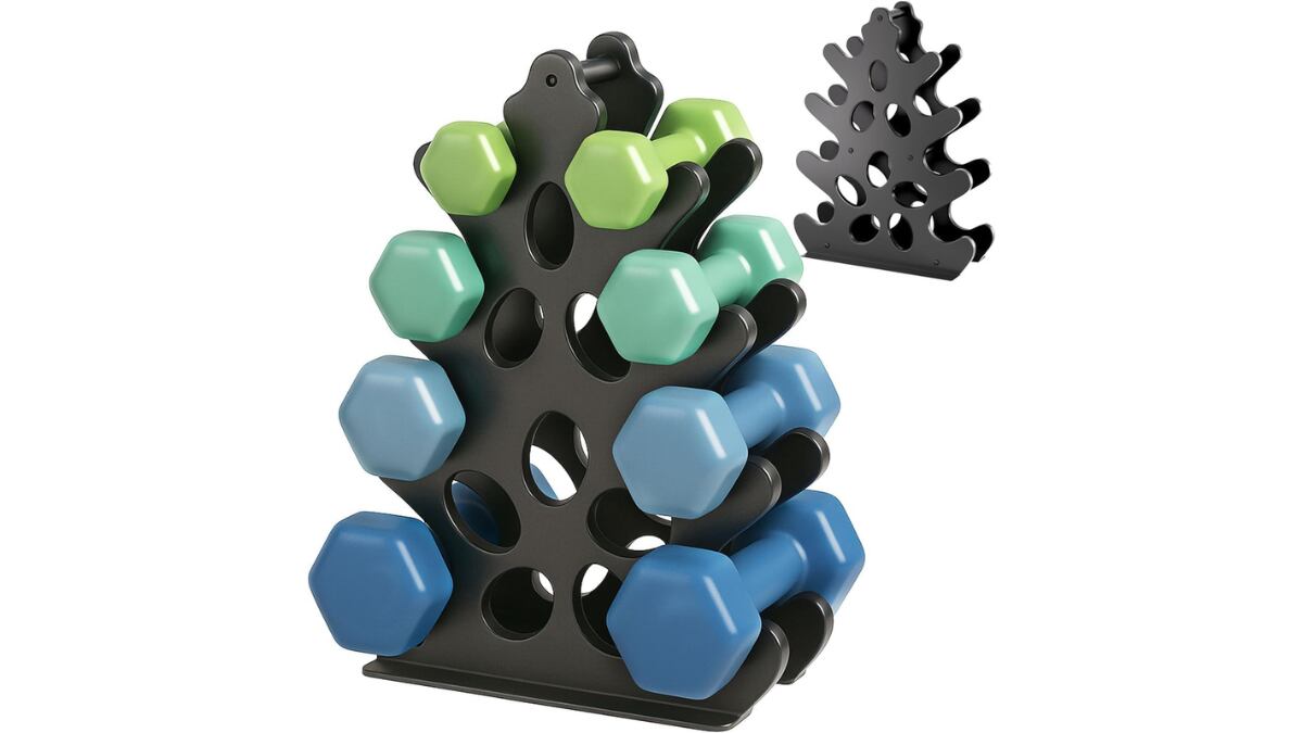 Soporte para mancuernas.
