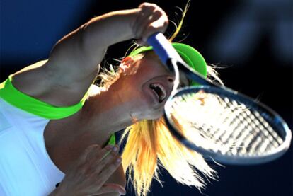 Sharapova, durante el partido