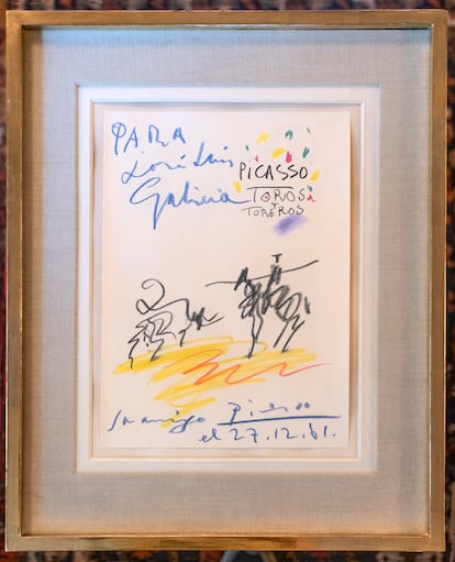 Regalo de Picasso a Galicia: un ‘Don Quijote’ dibujado en 1961.