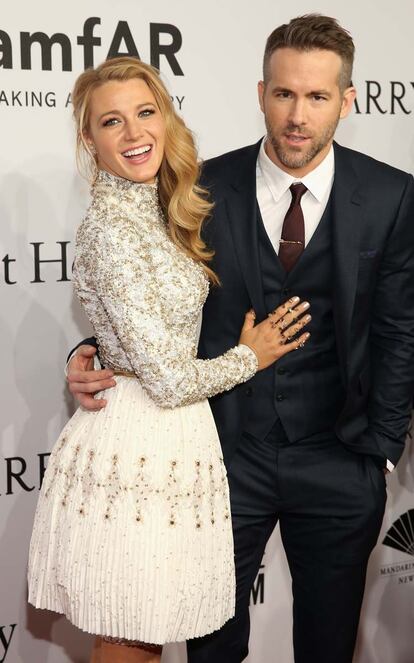 Blake Lively, vestida de Chanel Alta Costura, acudió con su marido Ryan Reynolds.