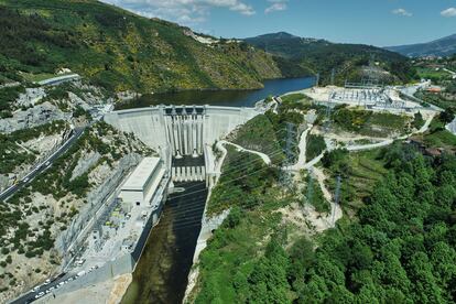 Uno de los embalses de la gigabatería del Tâmega de Iberdrola en Portugal.