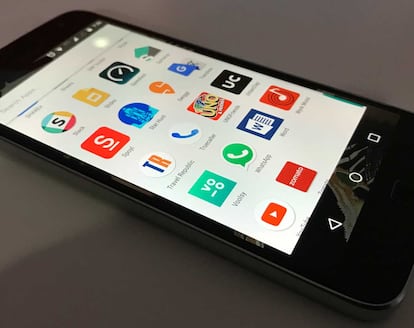 Varos iconos de aplicaciones en Android