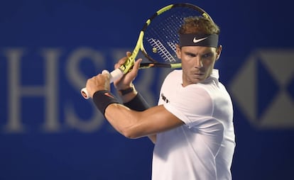 Nadal durante el Abierto de Acapulco de 2017.