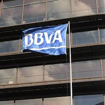 Edificio de BBVA en el paseo de la Castellana de Madrid