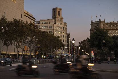 La plaza Catalunya de Barcelona, en una imagen de archivo.