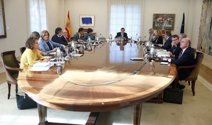 Consejo de Ministros que aprobó las medidas a aplicar en Cataluña por el artículo 155 de la Constitución.