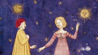 Miniatura de La divina comedia, de Dante,
en la Biblioteca Marciana
de Venecia.