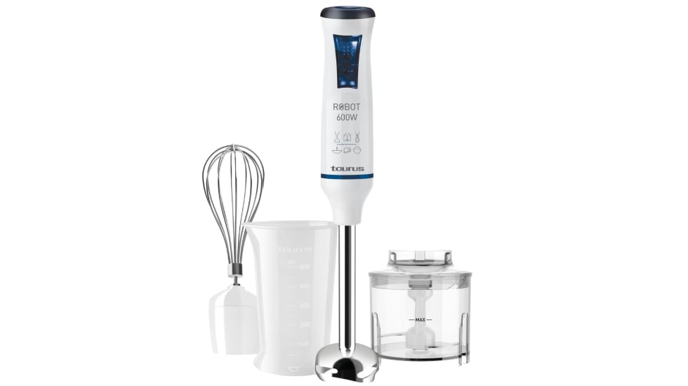 Batidora de mano Taurus con 20 velocidades.