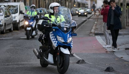 Una patrulla de la Guardia Urbana en Barcelona.