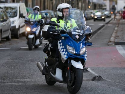 Una patrulla de la Guardia Urbana en Barcelona.