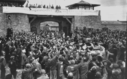 Liberación de los prisioneros del campo de concentración de Mauthausen.