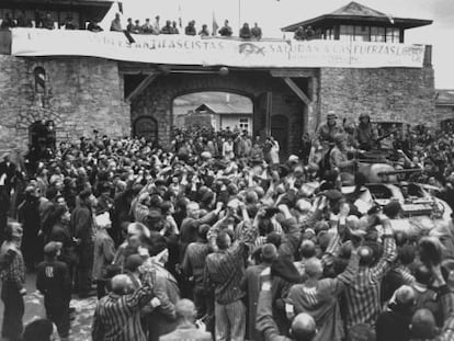 Liberaci&oacute;n de los prisioneros del campo de concentraci&oacute;n de Mauthausen.