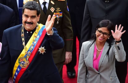 Nicolás Maduro y Delcy Rodriguez, en agosto pasado.