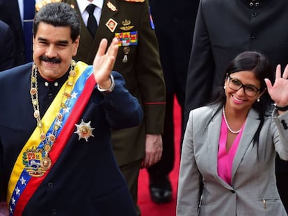 Nicolás Maduro y Delcy Rodriguez, en agosto pasado.