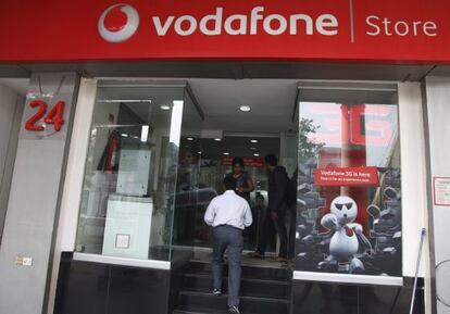 Vista de una tienda de la compa&ntilde;&iacute;a Vodafone.