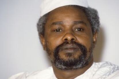 El antiguo dictador chadiano Hissène Habré, en 1987 en Yamena.