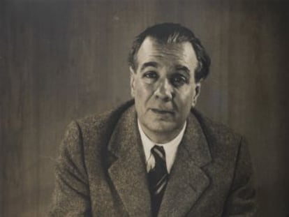 Retrato de Grete Stern a Jorge Luis Borges, de 1951.