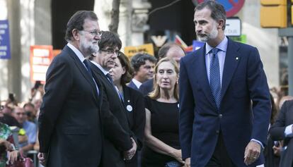 El rei Felip a la manifestació.