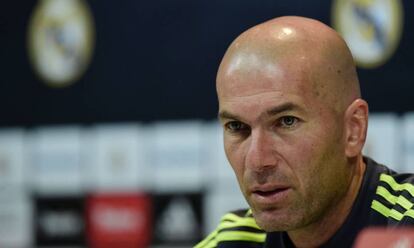 Zidane, en rueda de prensa.