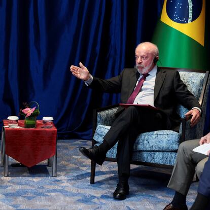 Los presidentes Trump y Lula, durante la reunión que mantuvieron el pasado octubre en Kuala Lumpur (Malasia), en paralelo a la cumbre de la ASEAN.