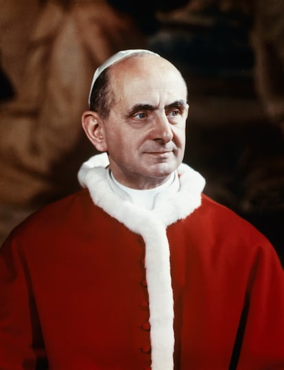 Retrato del papa Pablo VI.